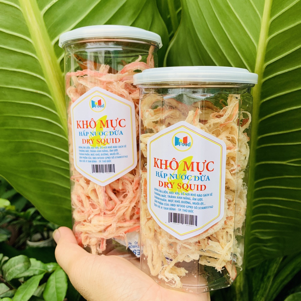 [ HCM ][ LON 200GRAM ] Khô Mực Hấp Nước Dừa Xé Sợi