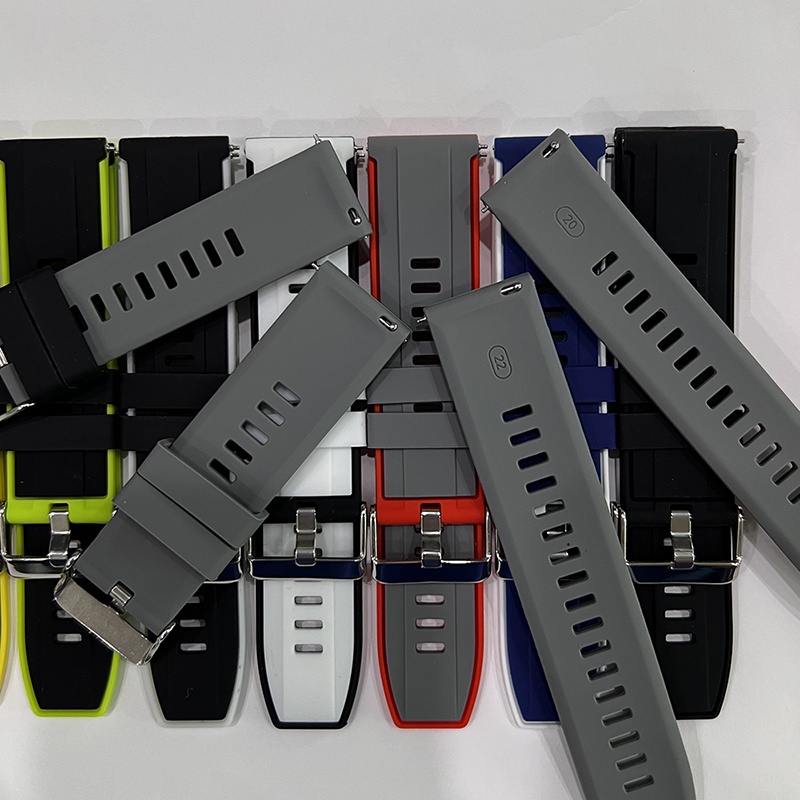 Dây Đeo Silicon Hai Màu Cho Đồng Hồ Thông Minh TicWatch Pro 3 GPS