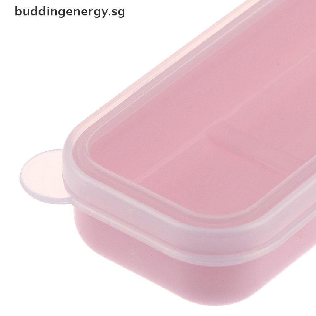 {BUDDI} Hộp Đựng Dao Nĩa Bằng Rơm Lúa Mì Trong Suốt Tái Sử Dụng Được {BUDDI}