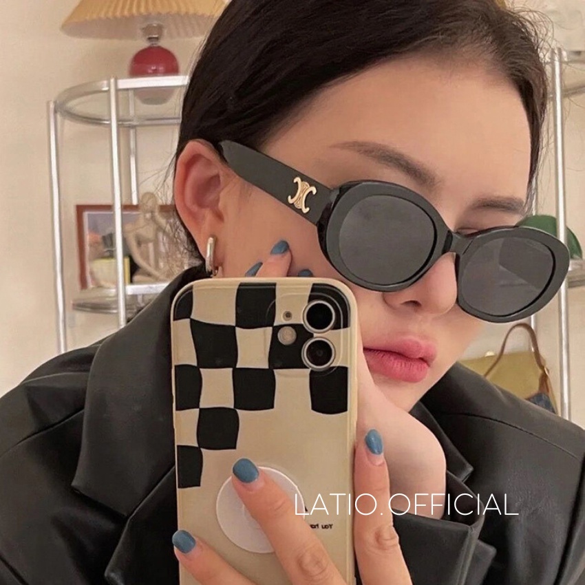 Kính mát nữ LATIO thời trang HOT TREND 2023 thiết kế nhựa cao cấp độc lạ, cá tính KM63