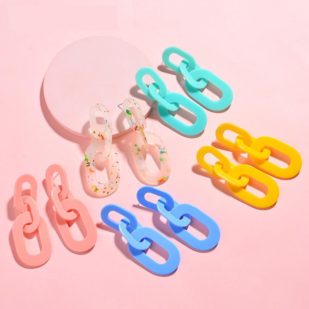 Bông Tai Acrylic WMES15H Phong Cách Bohemia Dành Cho Nữ