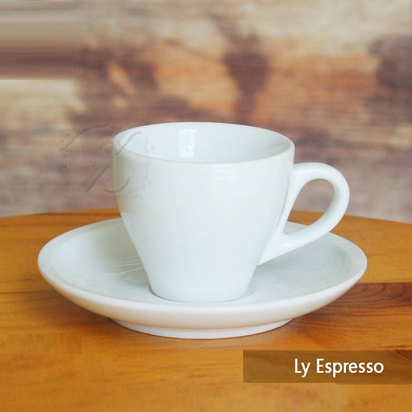 Ly cà phê espresso sứ Minh Long - ly cà phê espresso sứ trắng Minh Long