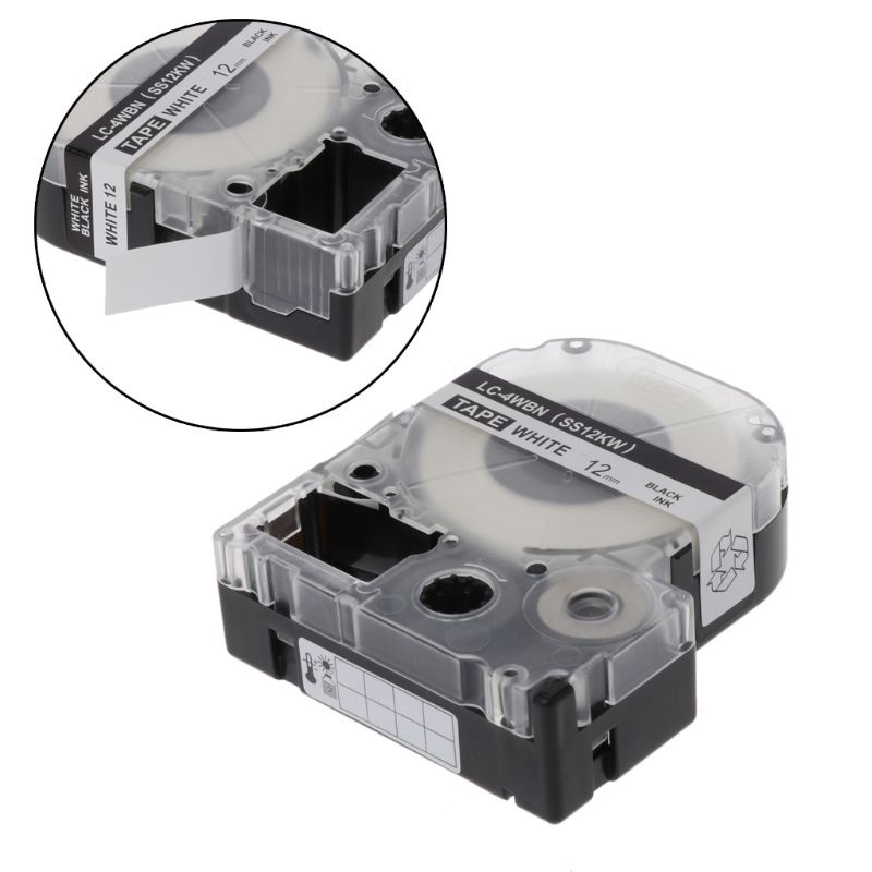 Cuộn Băng Nhãn 12mm Cho Máy In Nhãn LW-300 LW-400