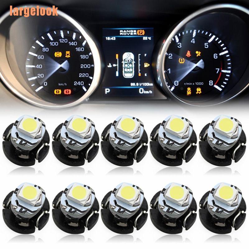 Bộ 10 Đèn Led T3 SMD Ánh Sáng Trắng Chuyên Dụng Cho Xe Hơi