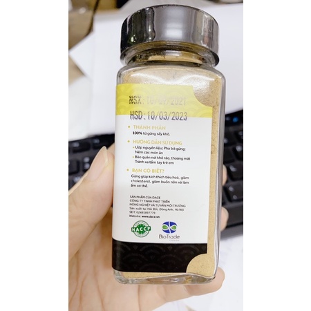 Bột gừng hữu cơ Dace 45g