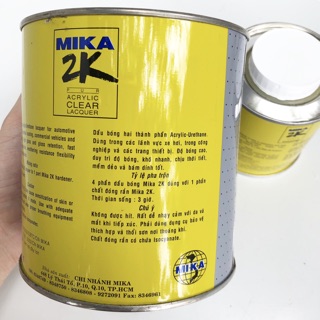 Dầu Bóng 2k Mika (2 Thành Phần)