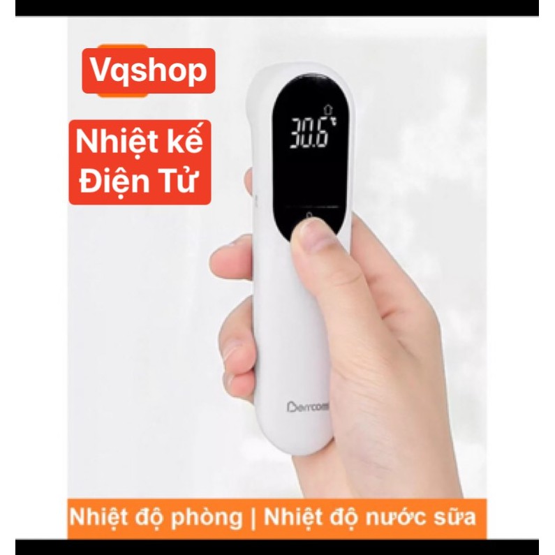 Nhiệt kế hồng ngoại, nhiệt kế điện tử đo sữa - nước - thân nhiệt không tiếp xúc cho bé Berrcom JXB-305