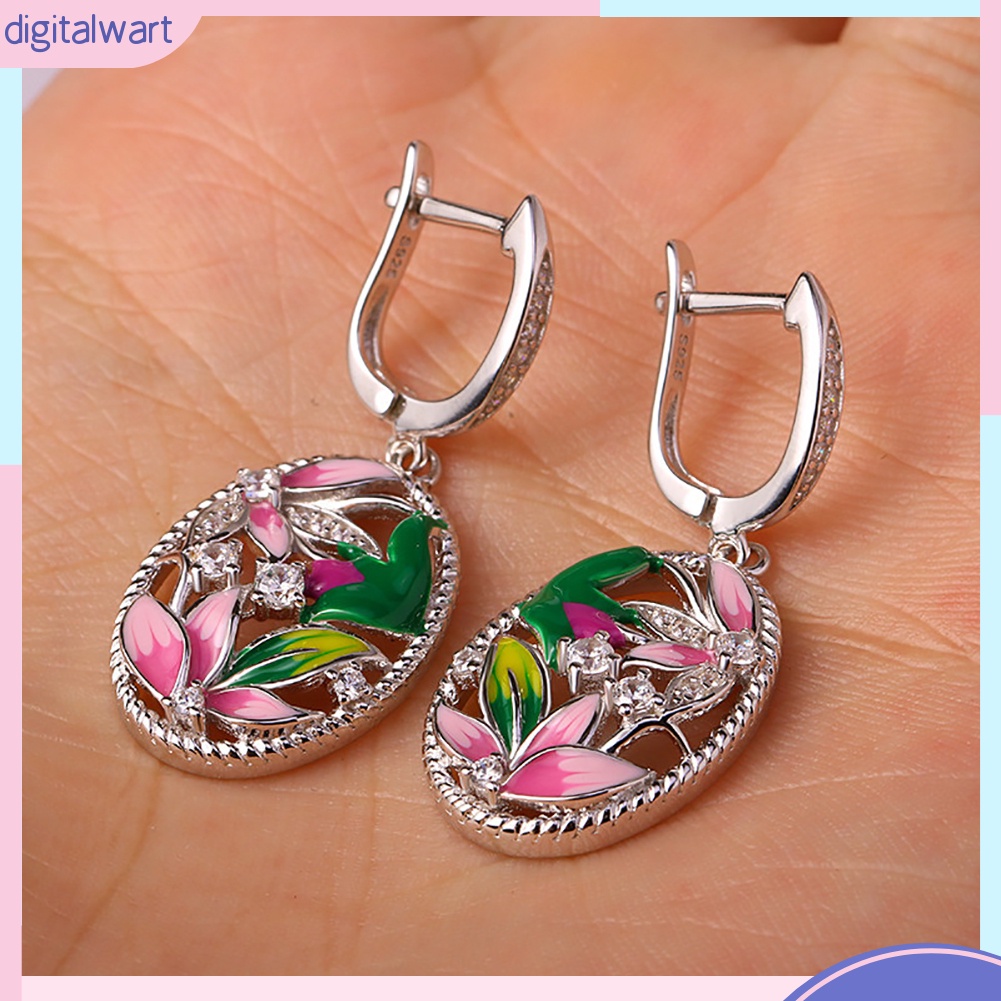 Bộ Vòng cổ + Nhẫn + Đôi Khuyên Tai Mặt Kim Loại Hình Oval Xinh Xắn Cho Nữ