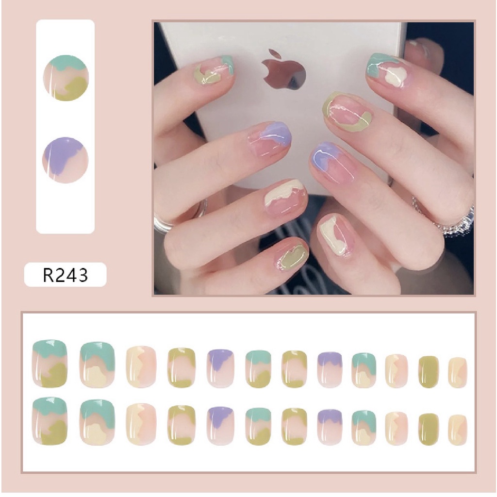 Móng Giả set 24 móng xinh xắn {kèm keo}