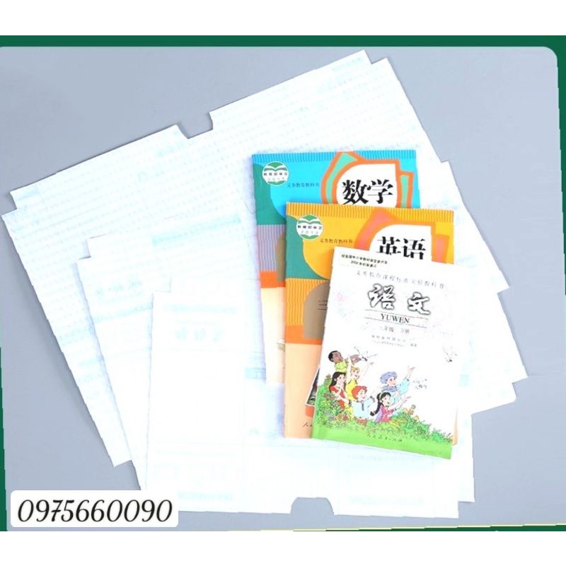 ( TẶNG 10 NHÃN VỞ VIỆT NAM ) Sét 10 Tờ Decal Bọc Sách Vở, Giấy Bóng Bọc Sách Vở Trong Suốt Nhiều Kích Cỡ Chống Nước