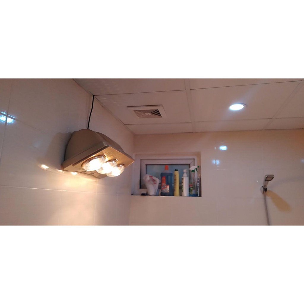 Đèn sưởi Heizen 3 bóng vàng HE3BR - Có điều khiển từ xa - Bảo hành chính hãng