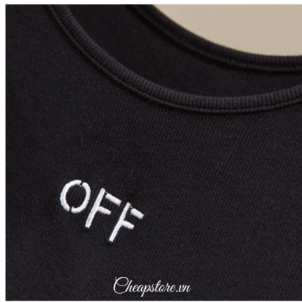 Áo hai dây ba lỗ nữ chất liệu cotton thoáng mát Off - Áo 2 dây basic hottrend 2021 | BigBuy360 - bigbuy360.vn