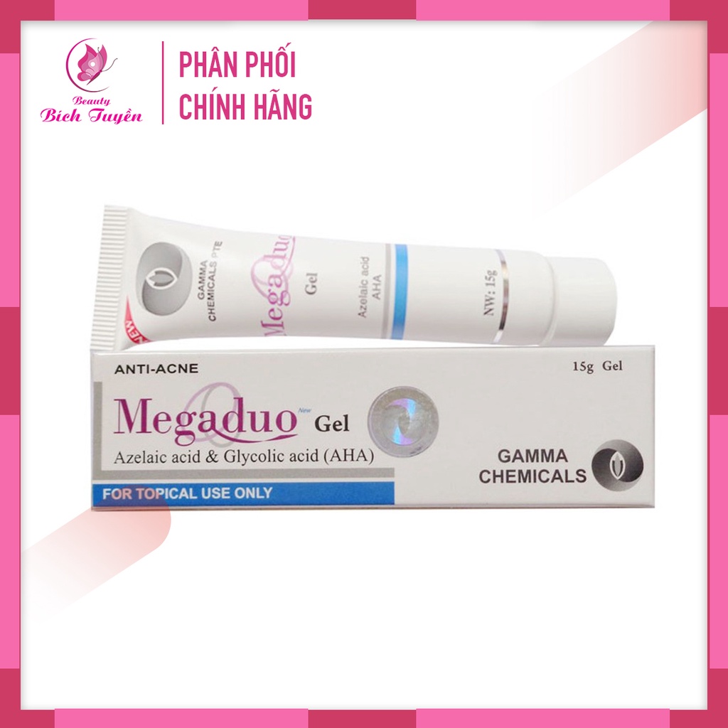 MEGADUO PLUS - MEGADUO THƯỜNG Gel ngừa mụn, mờ thâm Megaduo tuýp 15g Megaduo bản thường và Megaduo Plus 15g BT Cosmetic