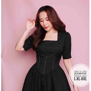 Đầm viền chỉ eo bigsize_saigon (55-90kg)