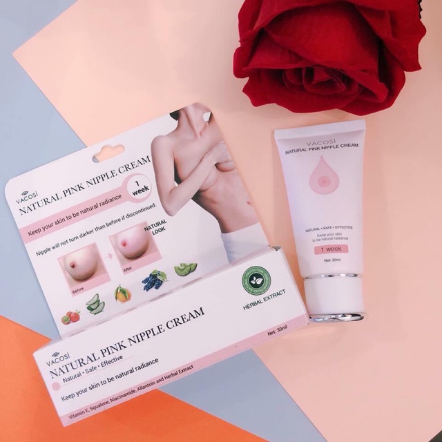 Kem Làm Hồng Nhũ Hoa Vacosi Natural Pink Nipple Cream