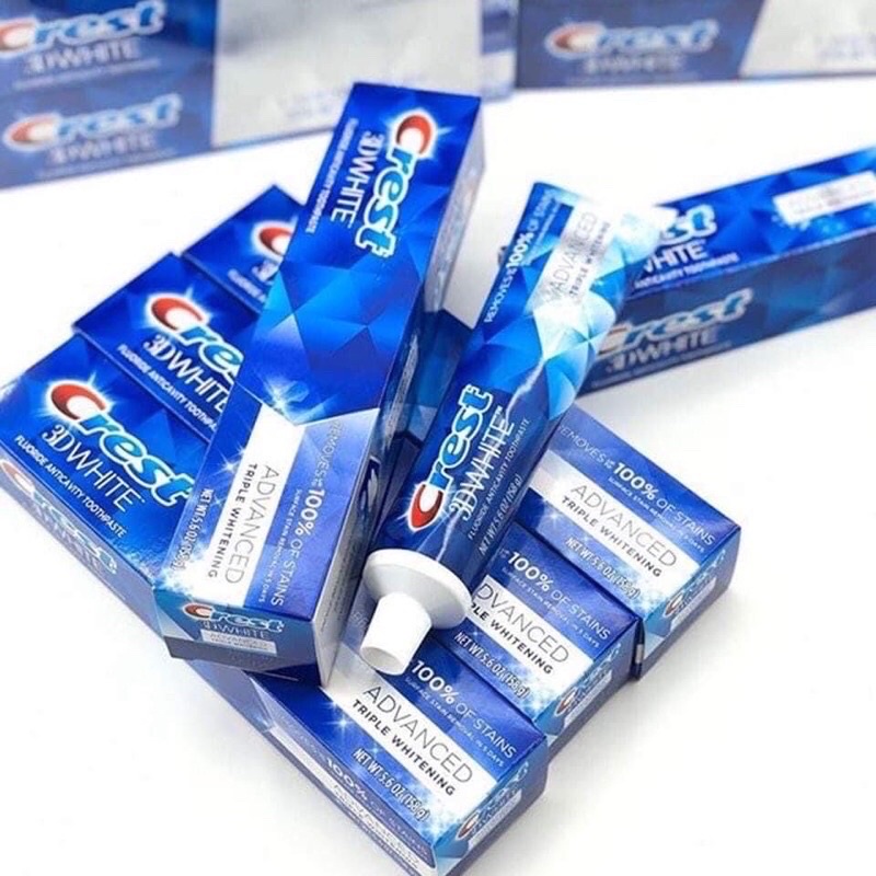 Kem đánh răng crest 3D White Advance Triple Whitening