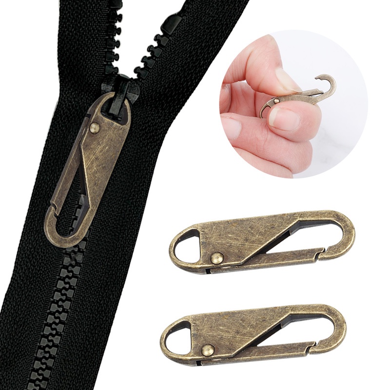 Bộ Dụng Cụ Khóa Kéo/ Đầu Dây Kéo/ Đầu Dây Kéo Bằng Hợp Kim Thông Dụng Có Thể Tái Sử Dụng Cho May Vá DIY