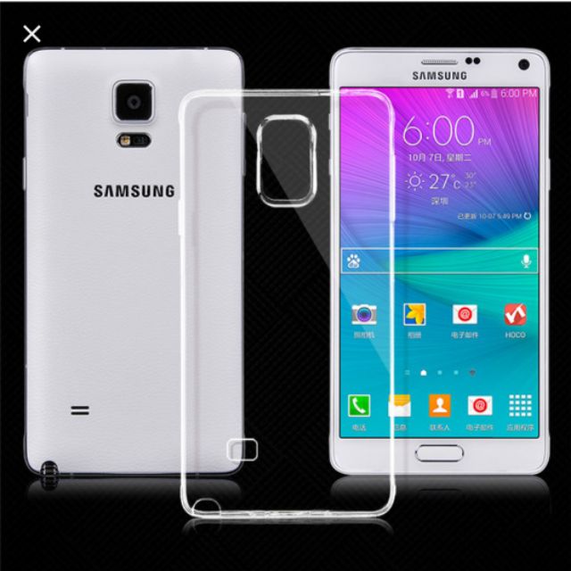Ốp lưng dẻo Galaxy Note 4 Mỏng trong suốt