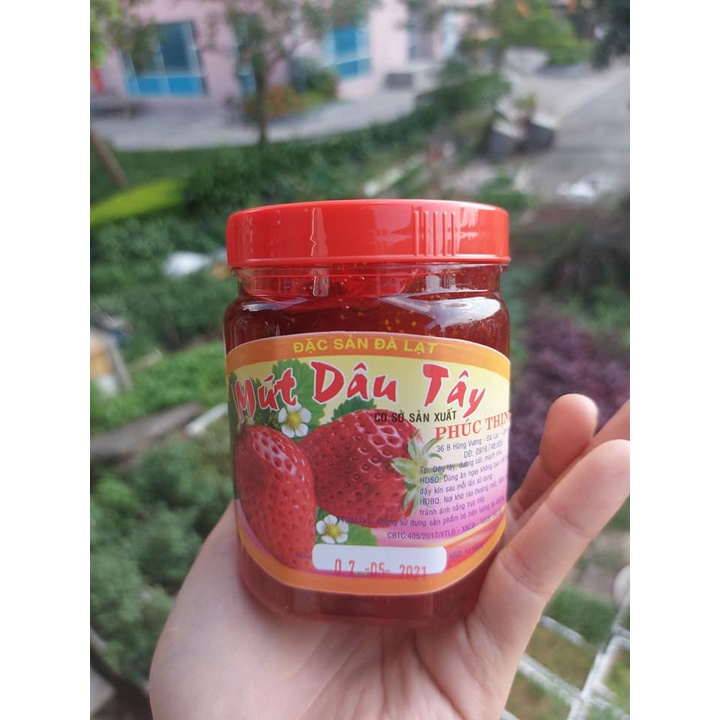 mứt dâu tây nguyên trái Đà Lạt 300g