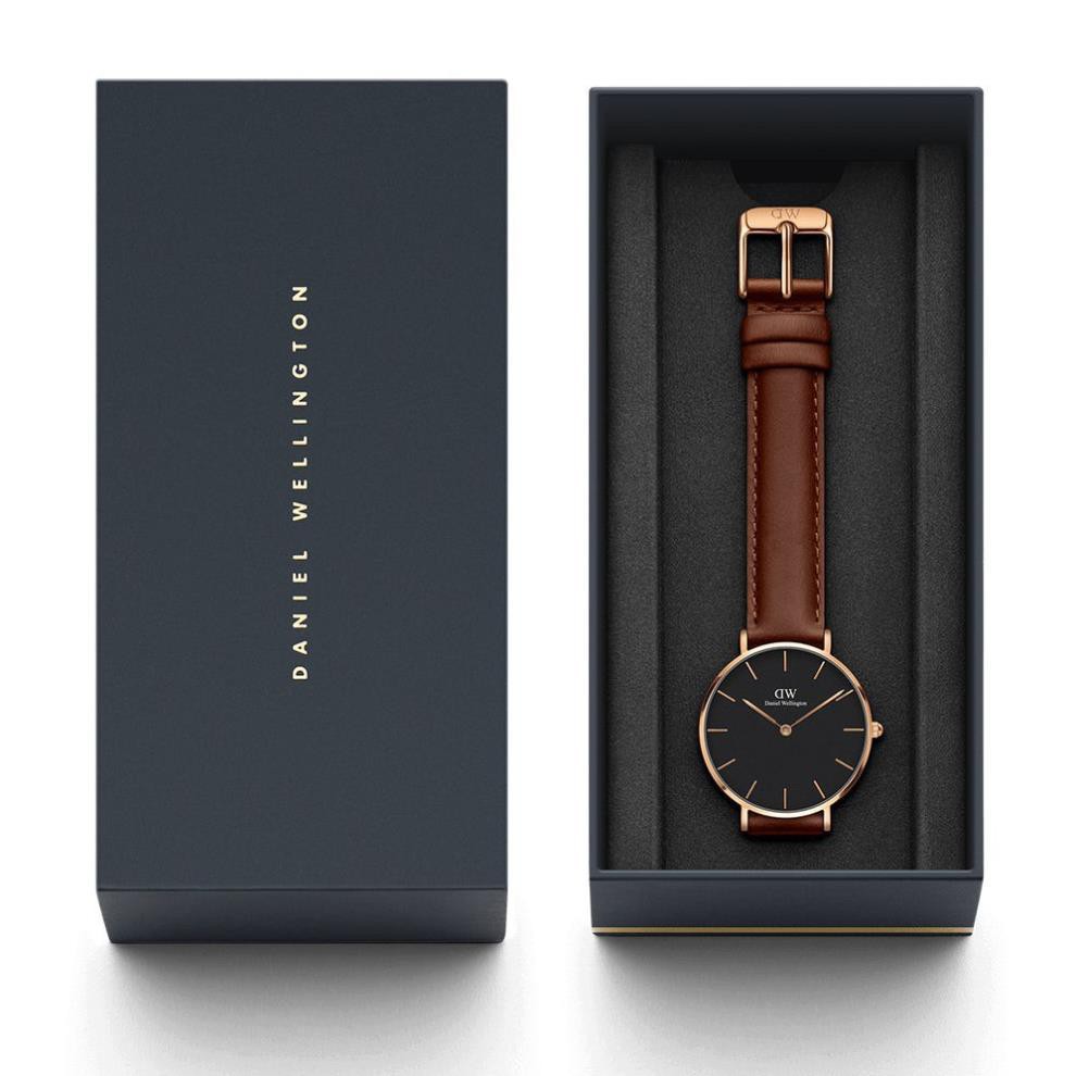 [Giá tốt] Đồng hồ DW Nam Nữ Daniel Wellington Classic Petite St Mawes Black 28mm - Rose Gold