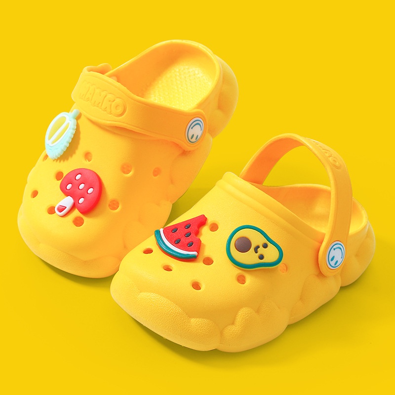 Giày Sandal Đế Mềm Chống Trượt Họa Tiết Trái Cây Hoạt Hình Thời Trang Mùa Hè Cho Trẻ Em