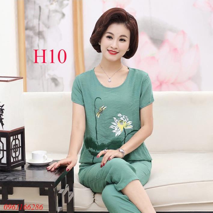 Bộ Trung Niên Mặc Nhà, Bộ Ngủ Vải Đũi - Sang Trọng, Thanh Lịch - Chất Đũi Mềm, Nhẹ, Mát sonong