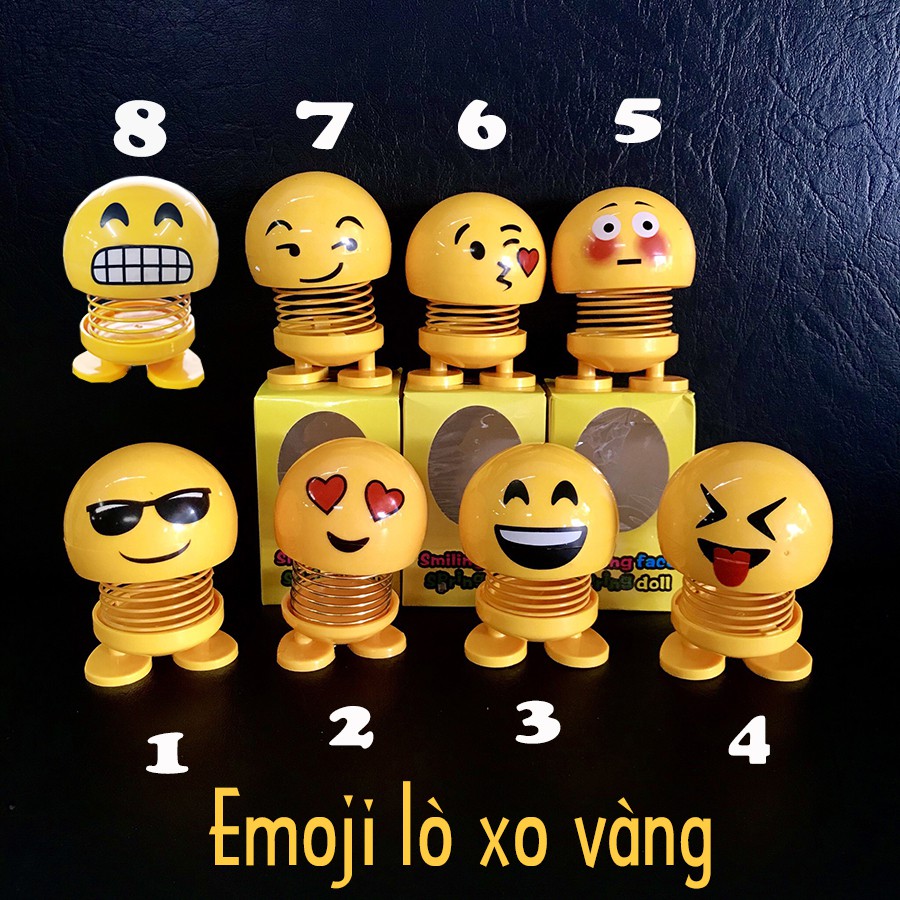 Thú Nhún Emojji con lắc lò xo con nhún