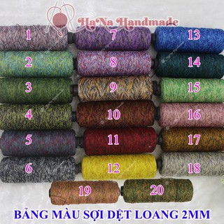 Sợi Dệt Loang 2mm 33k/cuộn