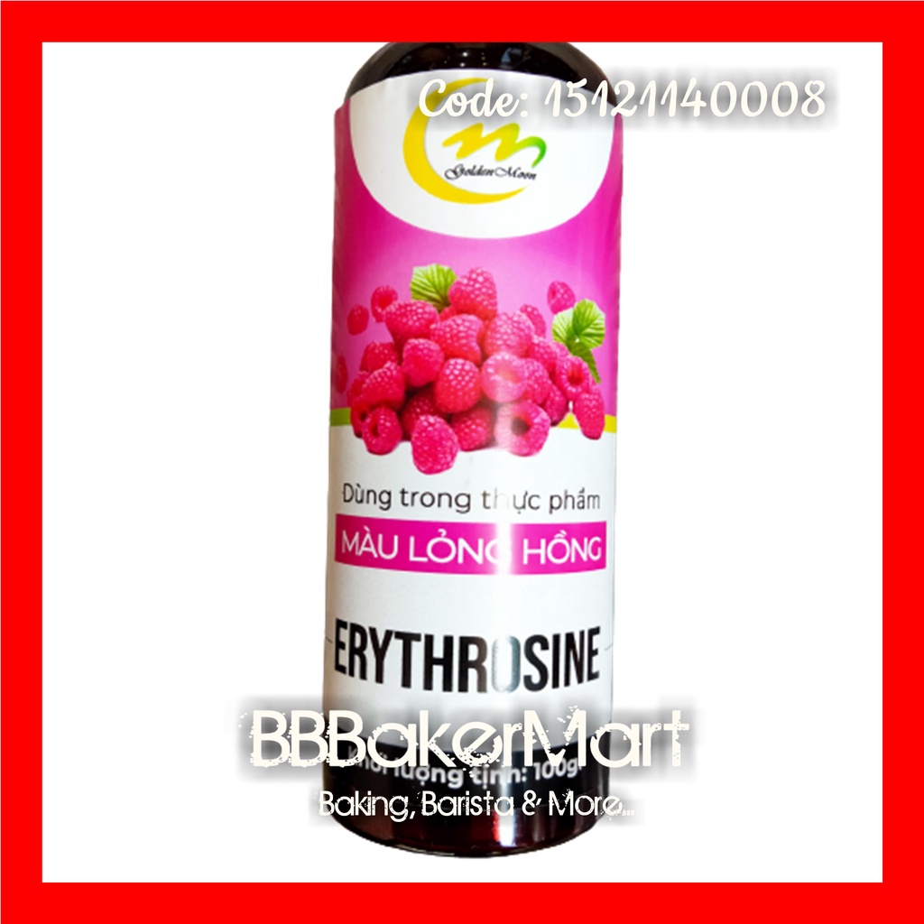 Màu nước thực phẩm HỒNG ERYTHROSINE - Chai 100gr