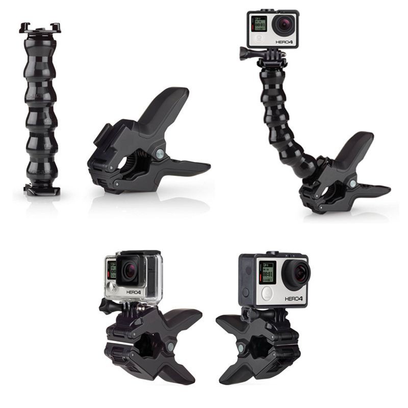 Giá Đỡ Camera Hành Trình Gopro Hero 7 / 6 3 3 + 4 4 Session Sjcam Sj4000 Sj5000 M20 Xiaomi Yi 2 4k Eken9R / H9