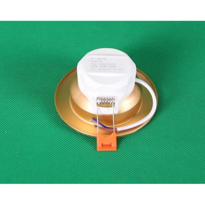 Bộ 50 Đèn Led âm trần đổi màu 5w vỏ vàng, đèn trang trí giá rẻ