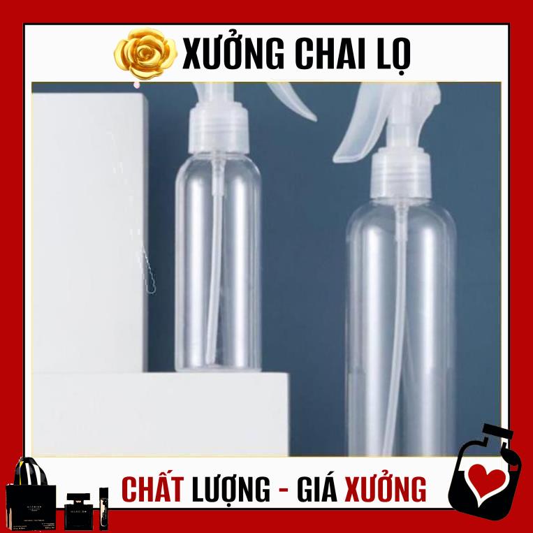 Chai Xịt Phun Sương ✽ TOP GIÁ RẺ ✽ Chai nhựa pet Vòi chuột 150ml rỗng đựng dung dịch nước rửa tay, chất khoáng