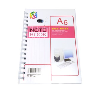 Sổ lò xo notebook A6 200 trang