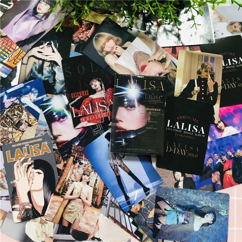 Lisa solo album ảnh thẻ ảnh lomo thẻ 54 chiếc / bộ