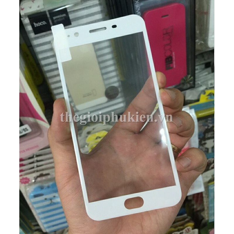 Dán kính cường lực full tràn màn hình OPPO F1S A59 phủ màu 3D