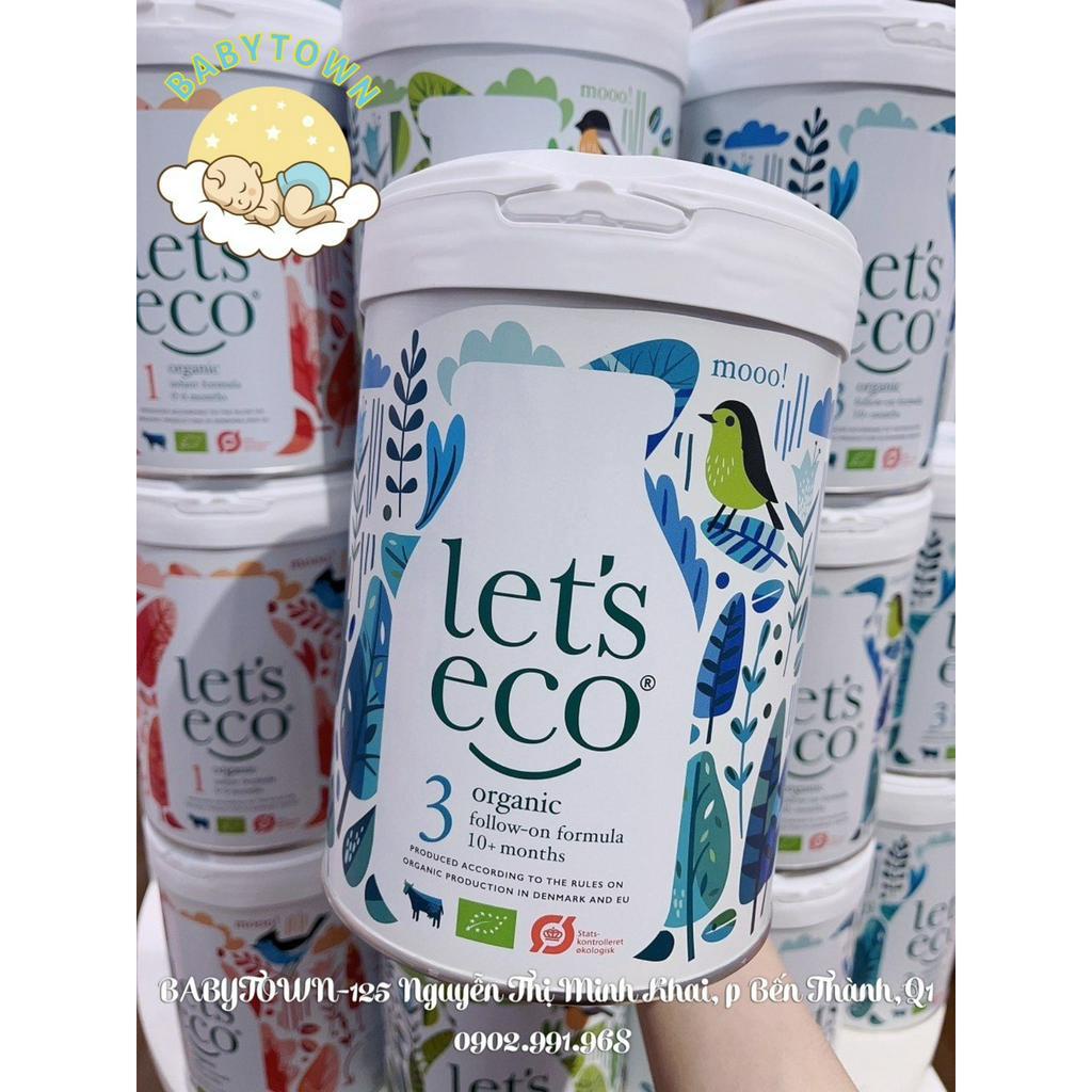 Sữa Let's Eco Organic đủ số 1,2,3 lon 700g