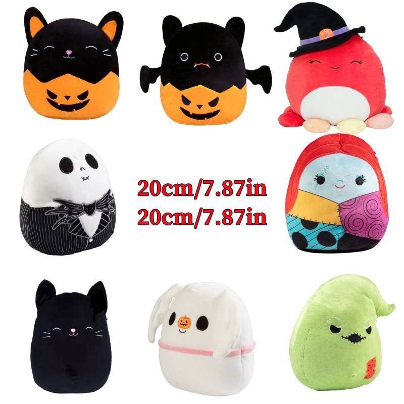 Đồ chơi búp bê nhồi bông Jack Sally Ác mộng trước giáng sinh 20-30cm làm quà Halloween cho bé tùy chọn