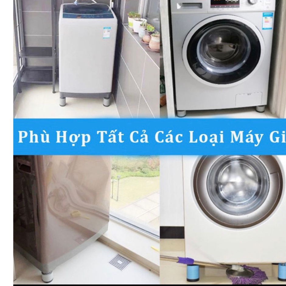 Bộ 4 Chân Kê Chống Rung, Chân Đỡ Đa Năng, Nâng Cao Máy Giặt, Máy Lọc Nước, Tủ Lạnh, lò vi sóng