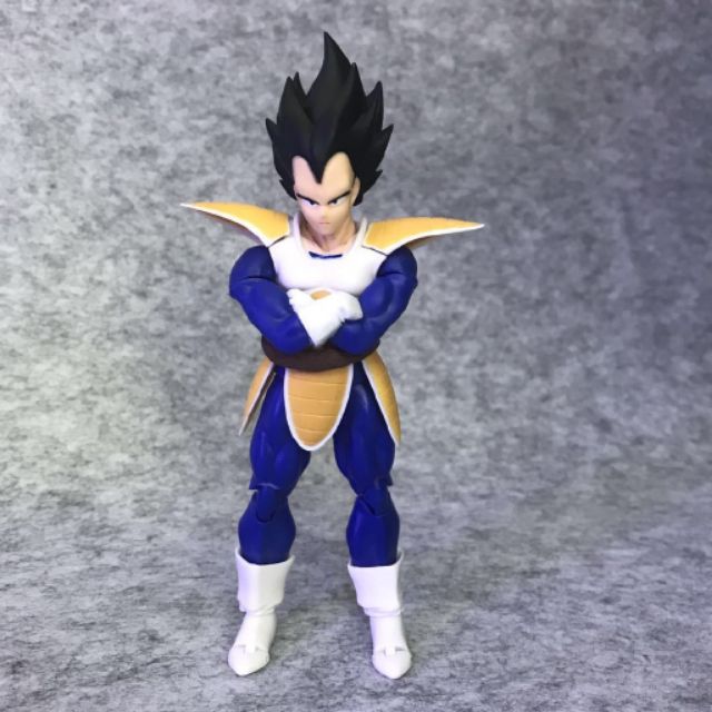 [Xả hàng tăng doanh số]Mô hình khớp cử động Dragon Ball SHF Vegeta Fighting Suit Bida cao 16cm