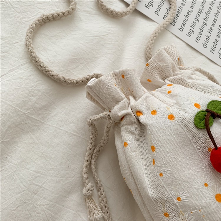 [Mã FAMAYWA2 giảm 10k đơn từ 50k] Túi Nữ Đeo Chéo Đi Biển, Đi Chơi Cherry Dây Rút Hot Trend HH 167 | BigBuy360 - bigbuy360.vn