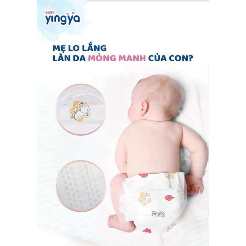 Bỉm tã trẻ em Yingya hàng nội địa Trung xuất Âu { Size M: 54 miếng (tã quần) 6-11kg }