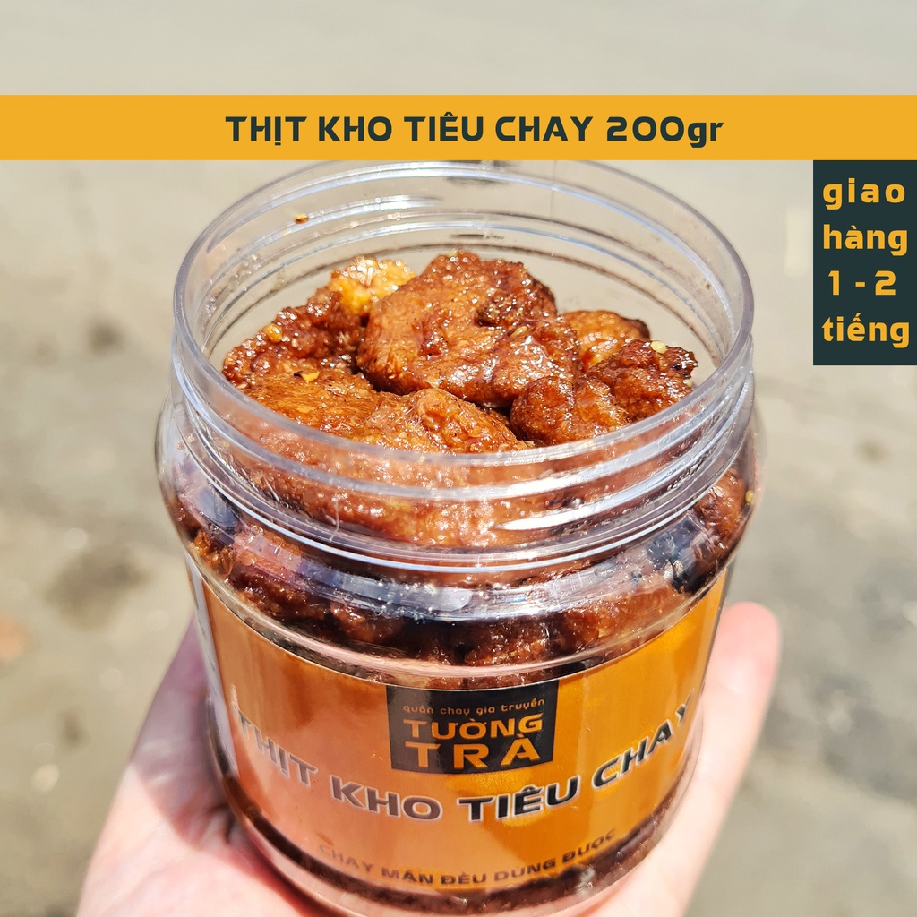 THỊT KHO TIÊU CHAY NHÀ LÀM GIA TRUYỀN 200gr (tủ mát)
