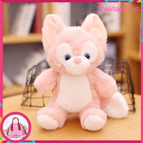 Thú gấu nhồi bông, gối ôm hình chú cáo hồng dễ thương làm từ vải và bông cao cấp an toàn cho trẻ nhỏ, size 40cm