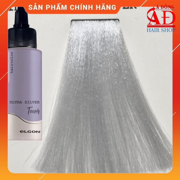 Thuốc nhuộm tóc Elgon I-light Màu xám khói Ultra silver nhuộm trên nền level 10+ 100ml