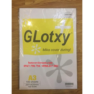 Bìa mika A3 trung - Bìa bóng kính - Bìa kiếng