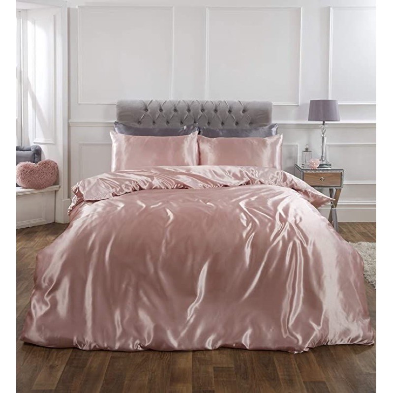 [1M6 x 2M x 40cm] Bộ 4 món drap giường phi lụa cao cấp siêu mịn siêu êm đủ màu PURR.BEDDING