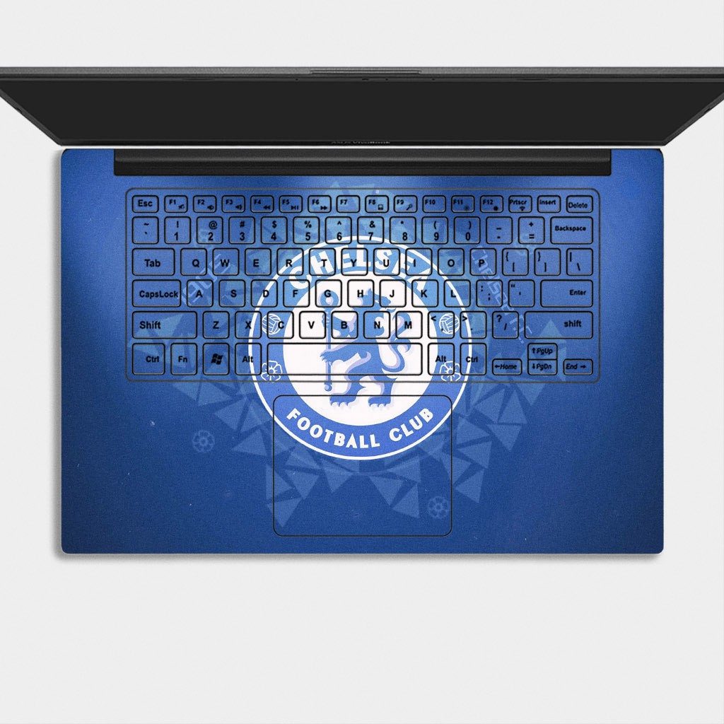 Bộ skin dán laptop mẫu Logo Chelsea / Có mẫu decal dán cho tất cả các hãng máy tính