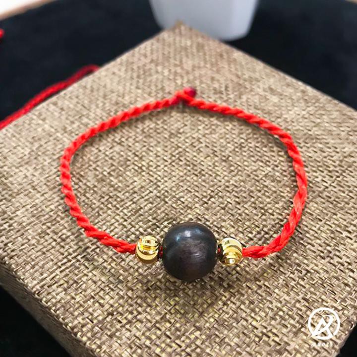 Vòng phong thủy - Vòng phong thủy chỉ đỏ gỗ mun sọc 12 li V156 -SP 1