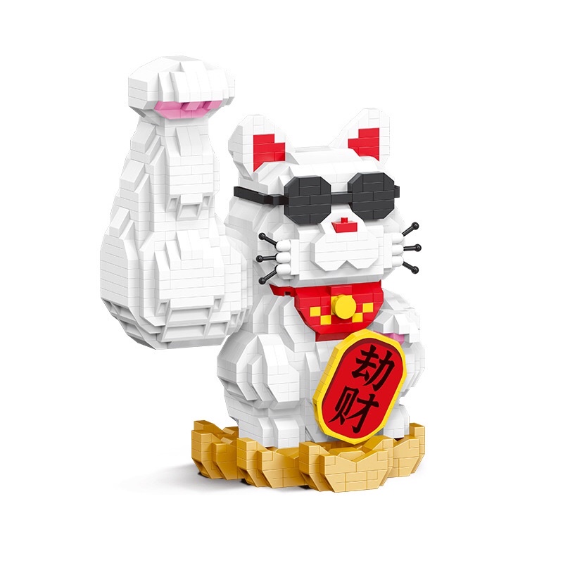 LEGO LẮP RÁP MÈO THẦN TÀI VẪY TAY MÔ HÌNH LẮP RÁP 3D CỠ LỚN TẶNG KÈM HỘP NHỰA CỨNG TRƯNG BÀY