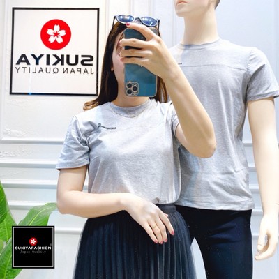 Áo thun trơn Unisex SUKIYAFASHION Basic 7 màu nam nữ mặc đẹp AT04